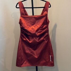 ASOS Red Satin Mini Dress